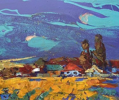 Vibrant impressionist oil painting Distance beckons by Oleksiy Ivanyuk