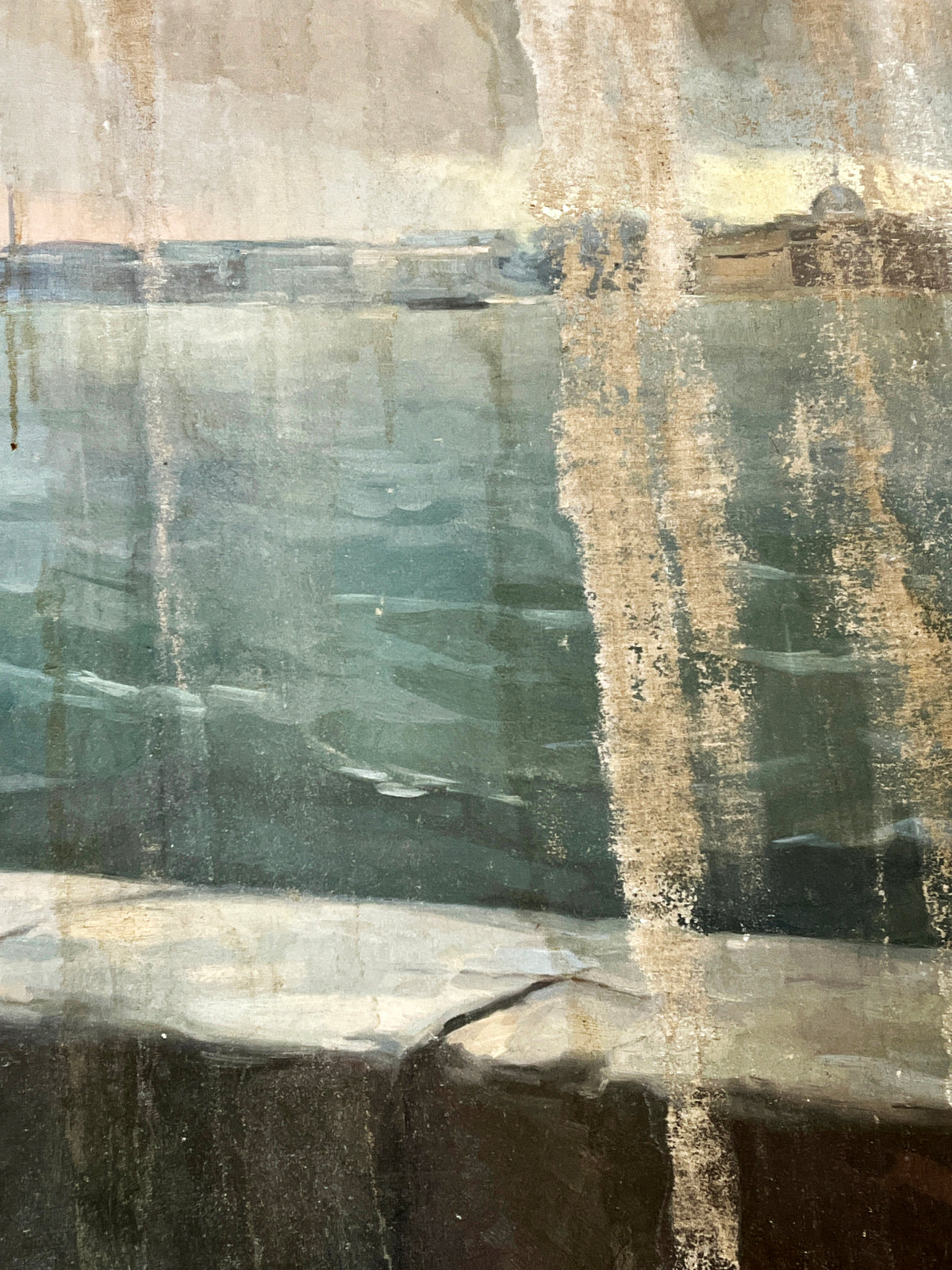 Oil painting Lenin in Thought Before the River Yuriy Smirnov