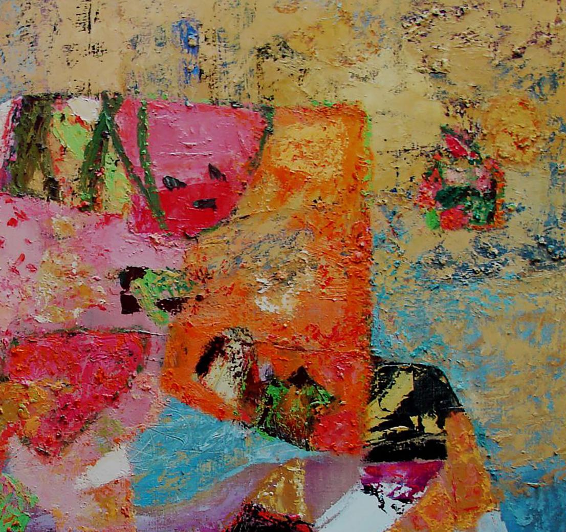 Oil painting Barbie Dreams by Tatyana Shulyak with vibrant impasto textures
