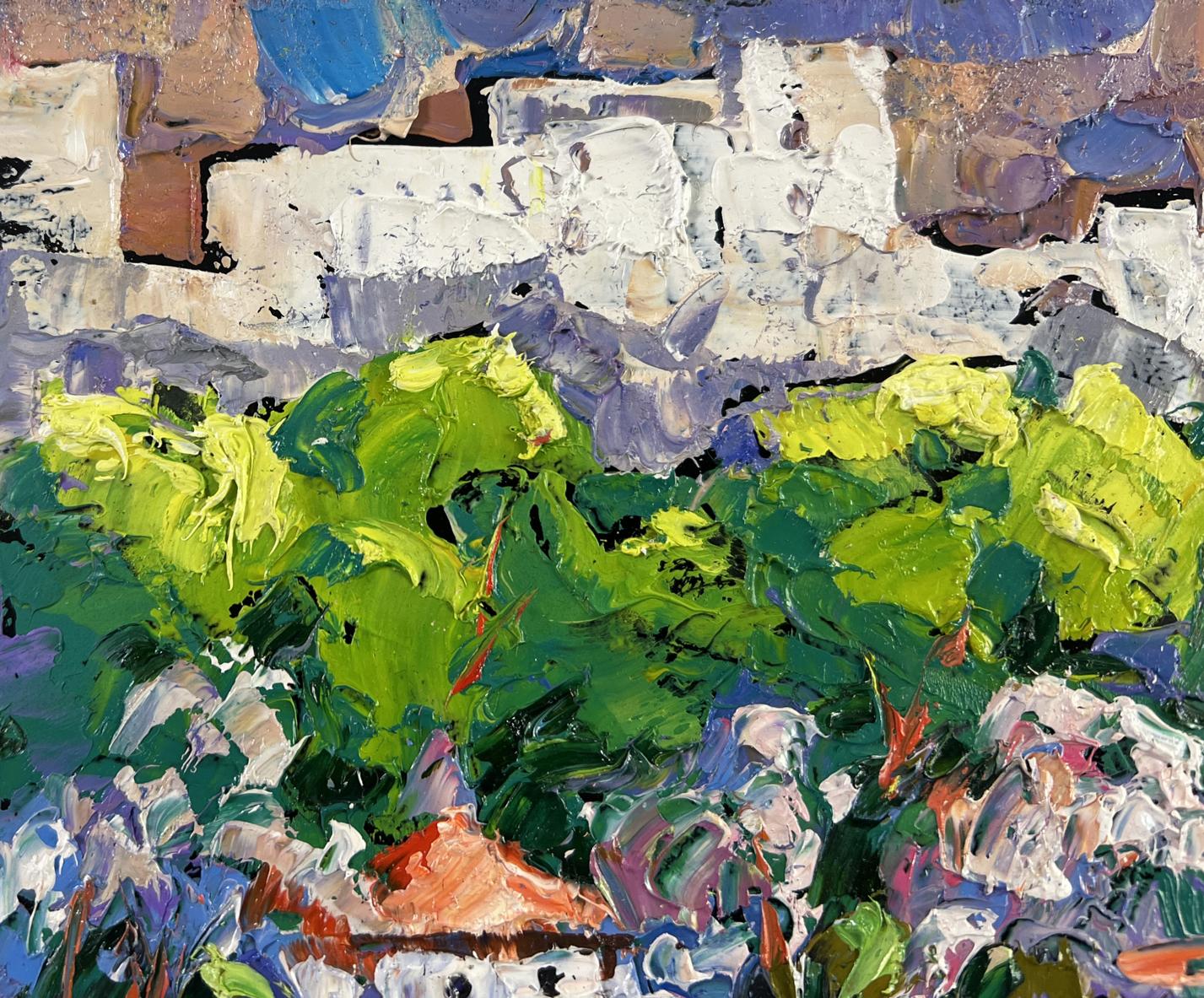 Vibrant impressionist oil painting The city that never sleeps by Oleksiy Ivanyuk