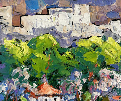 Vibrant impressionist oil painting The city that never sleeps by Oleksiy Ivanyuk