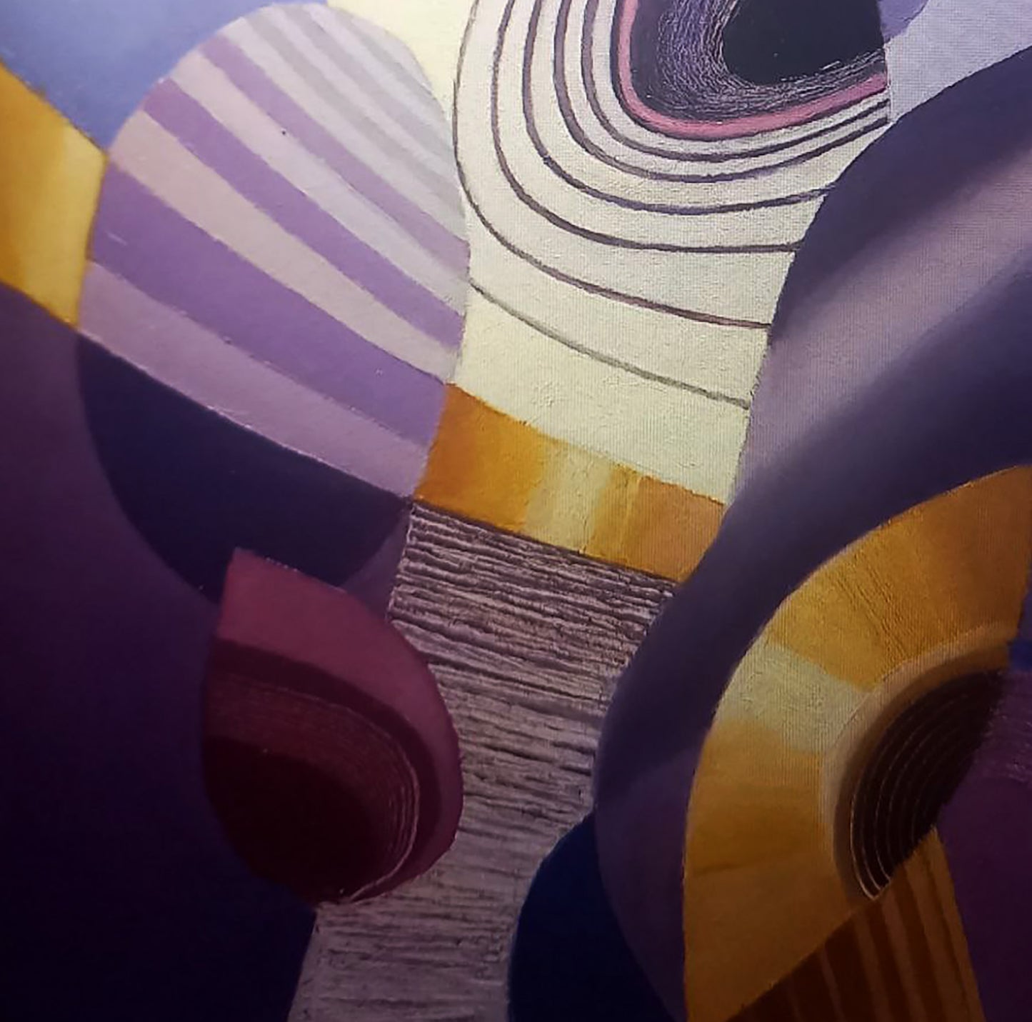 Oil painting Playing with shapes by Alexander Strashevich abstract swirls