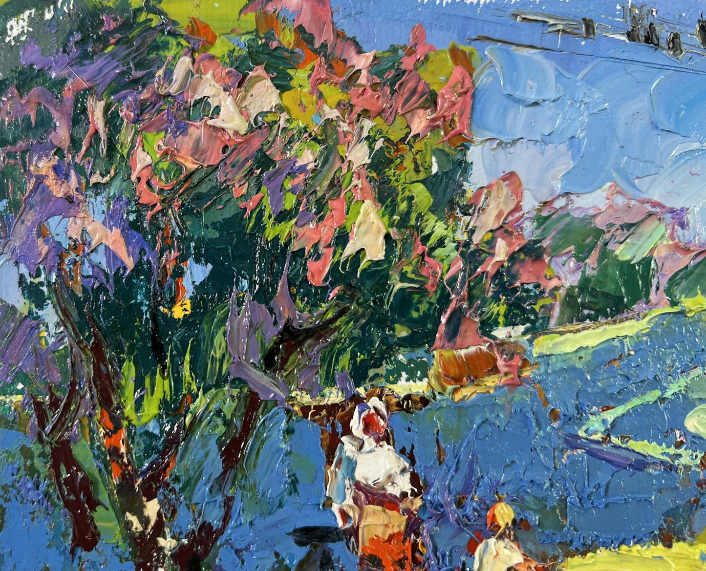 Vibrant impressionist oil painting Day beneath the sky by Oleksiy Ivanyuk