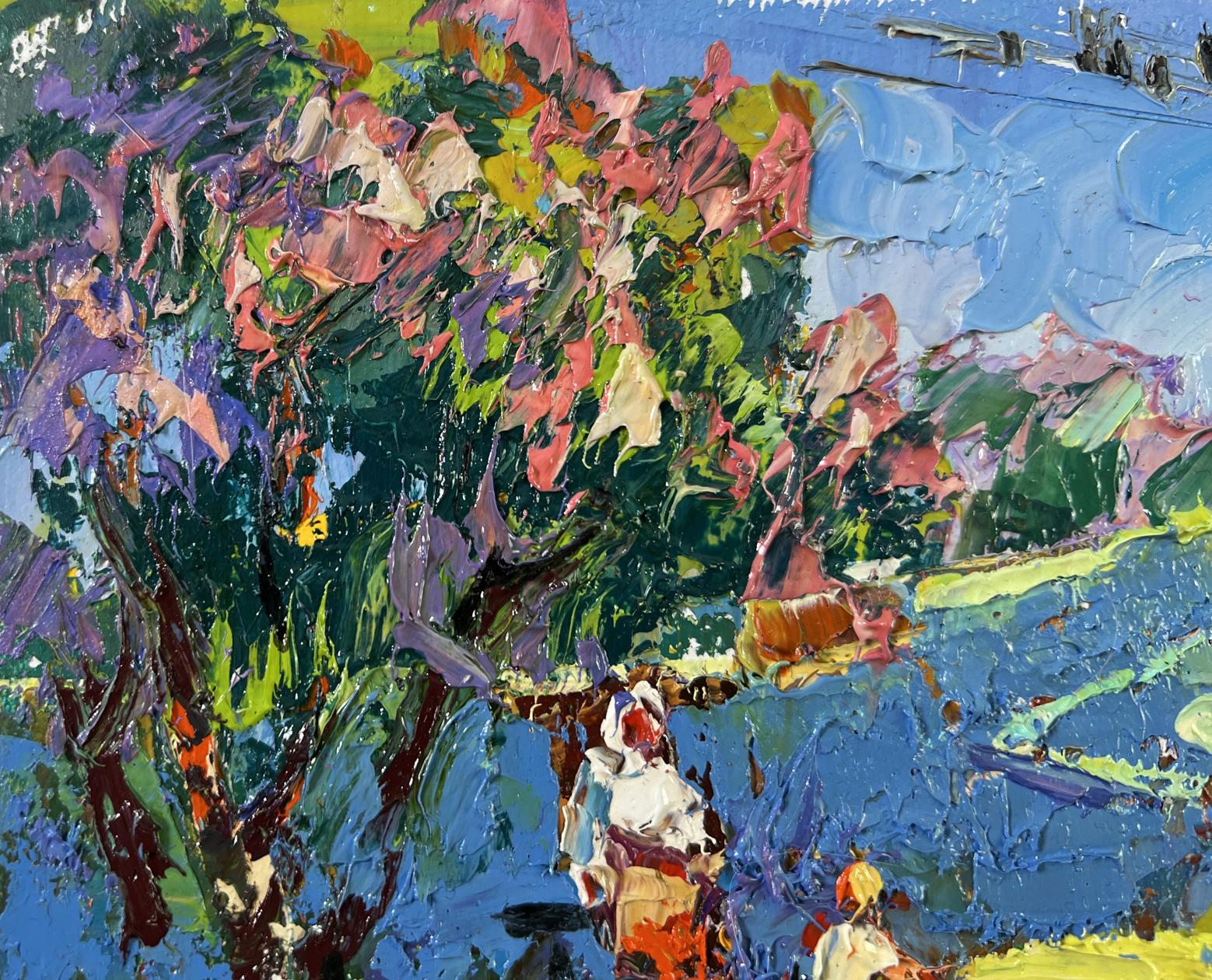Vibrant impressionist oil painting Day beneath the sky by Oleksiy Ivanyuk