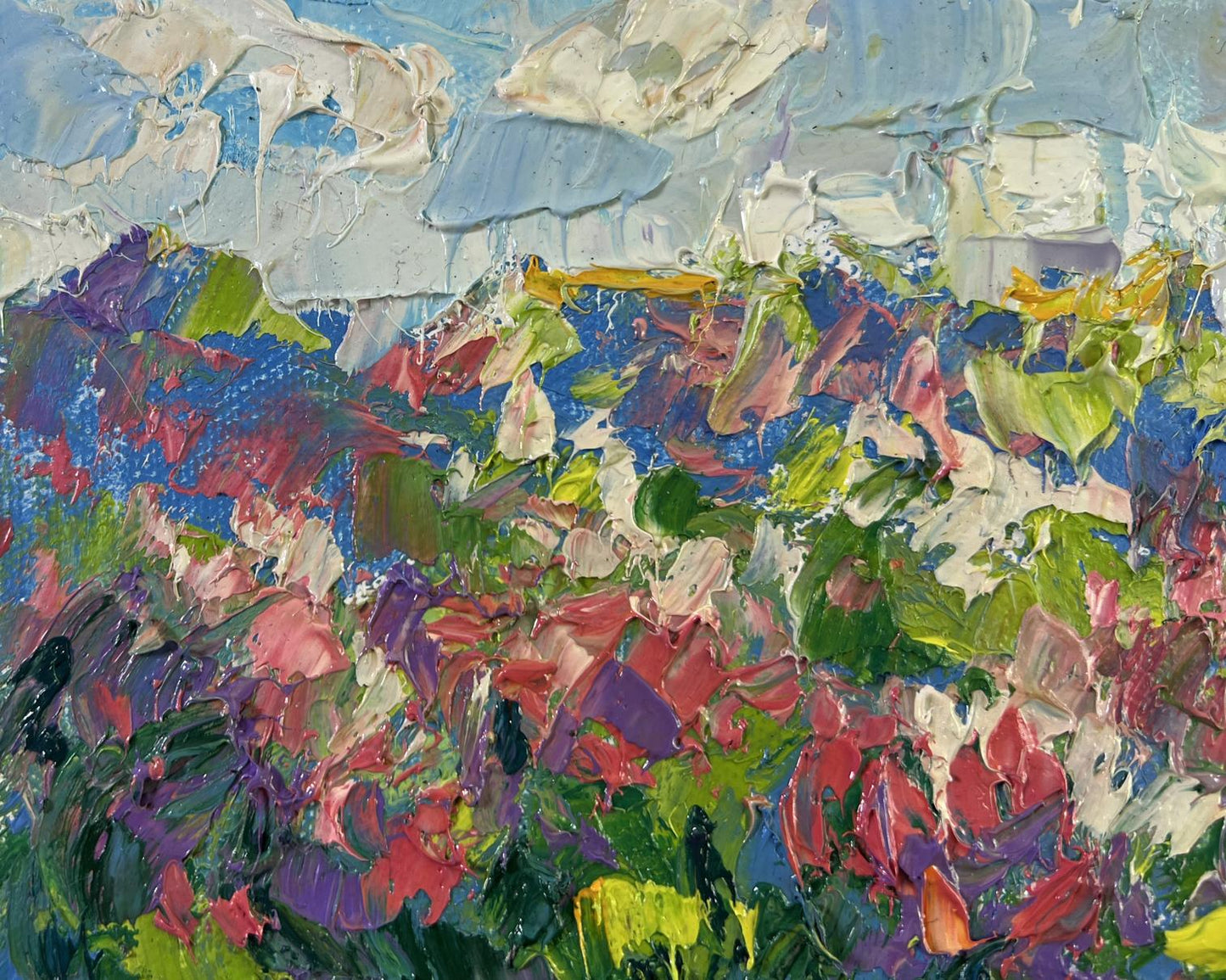 Vibrant impressionist oil painting Spring colors by Oleksiy Ivanyuk