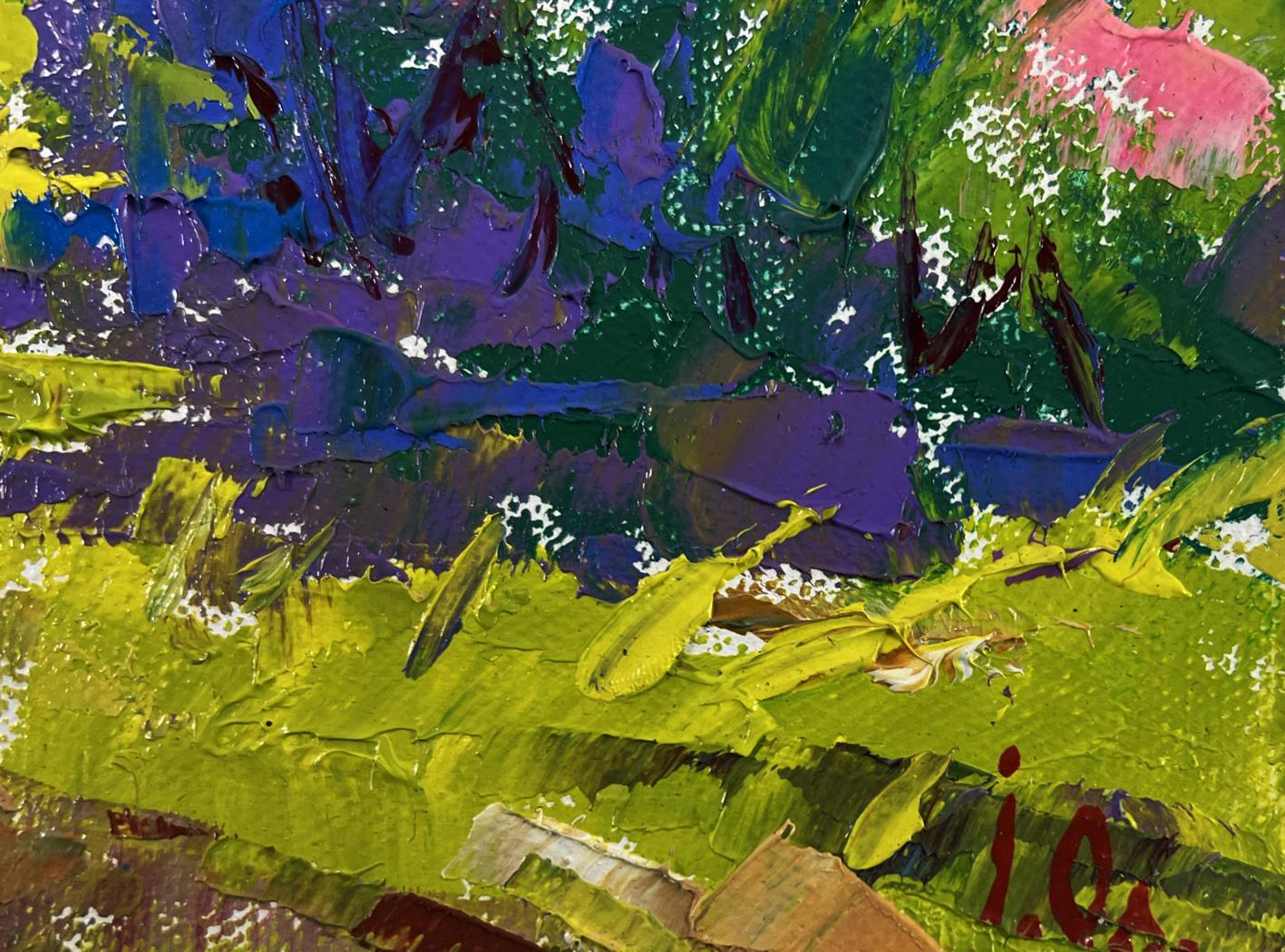 Vibrant impasto oil painting Spring breathes memories by Oleksiy Ivanyuk