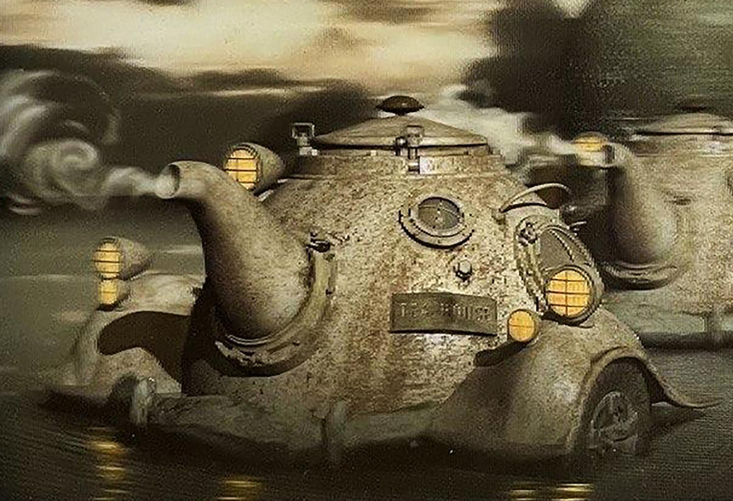Digital Contemporary art Mars rover tea party on Phobos Yuriy Laptev Artwork for Sale    