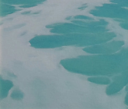Turquoise white foamy waves by Vasily Korkishko oil painting