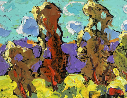 Vibrant impasto oil painting The Breeze Brings Peace by Oleksiy Ivanyuk