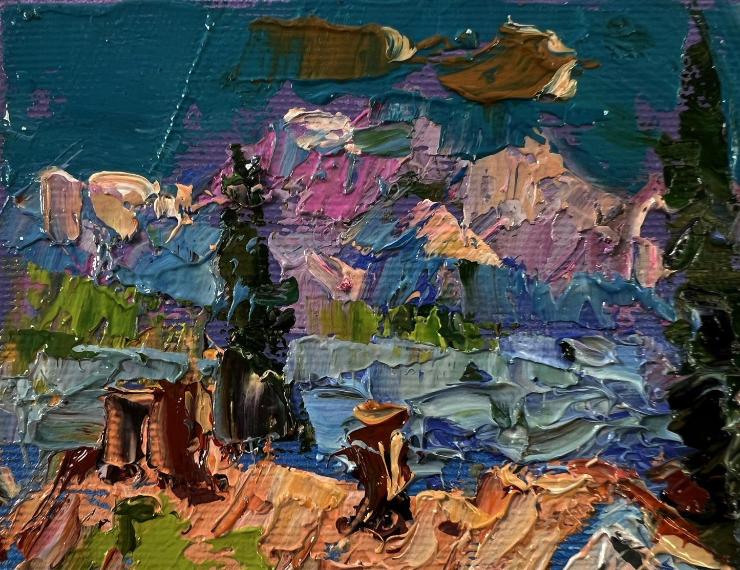 Vibrant impressionist oil painting Sunny village day by Oleksiy Ivanyuk