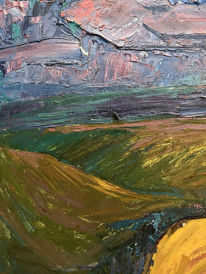 Oil painting Summer Mountain landscape Oleksandr Andreev Buy 