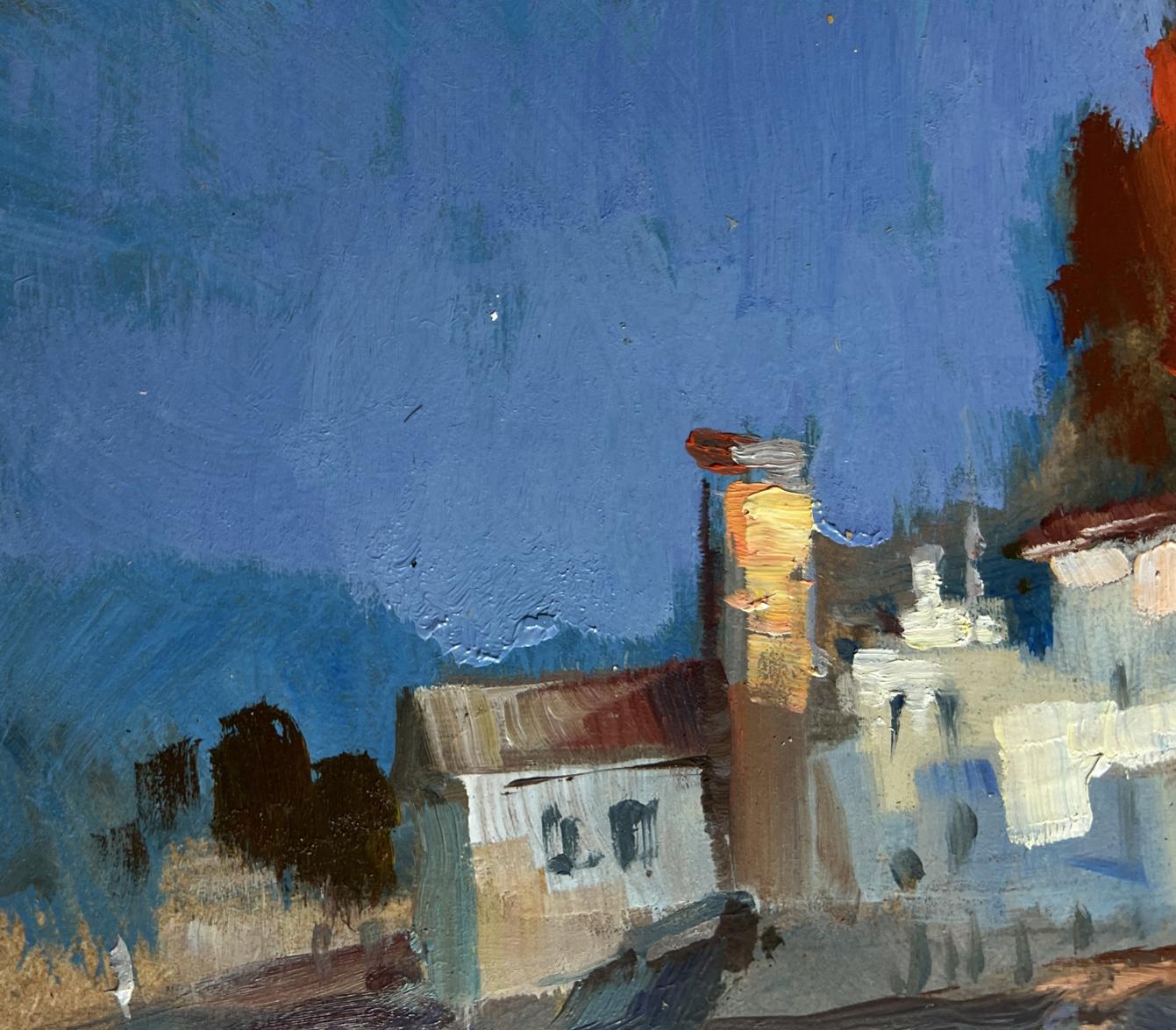 Oil painting Coastal peace by Yuriy Suprunchuk village scene