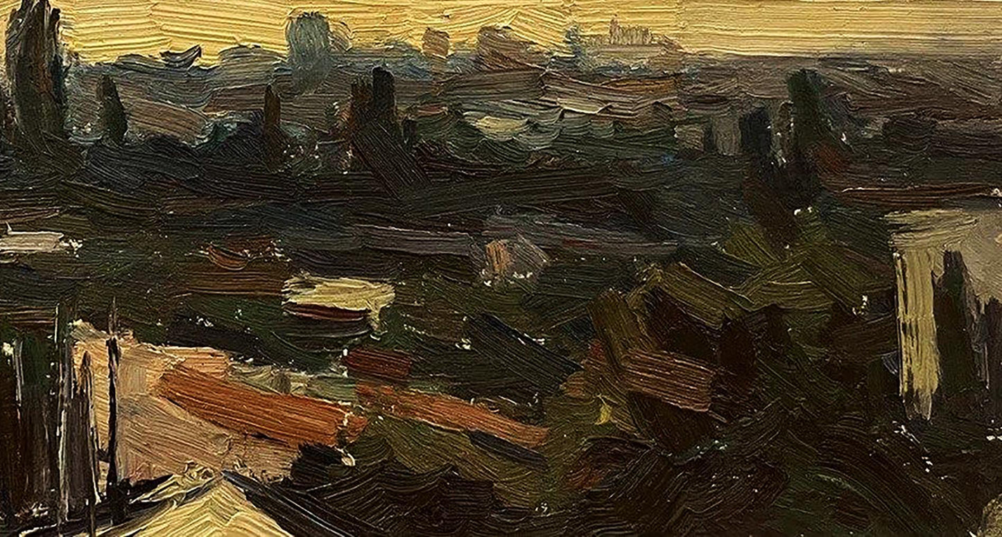 Impressionist Evening Etude oil painting by Kravets Oleg in earthy tones
