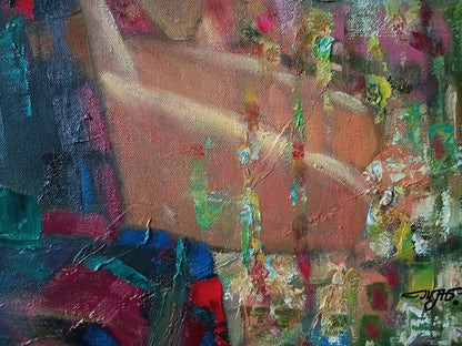Abstract oil painting Morning Woman by Anatoly Tarabanov