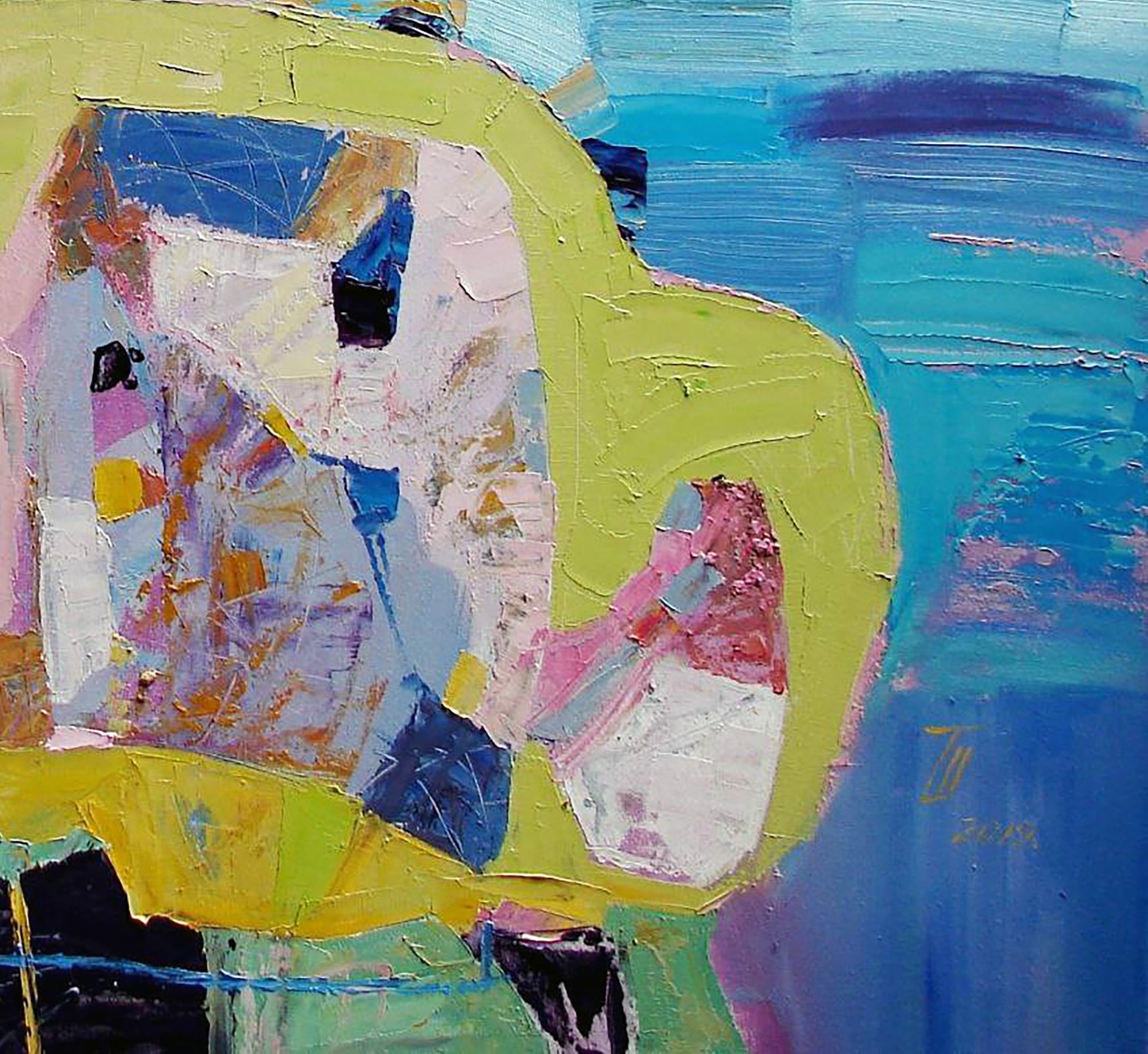 Vibrant Oil painting Premonition of Spring by Tatyana Shulyak