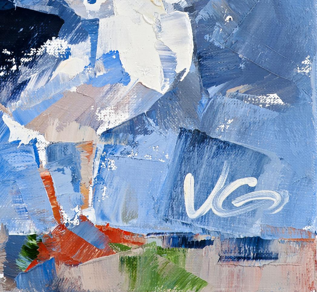 Oil painting Lonely Bird by Volodymyr Gluhomanyuk with signature