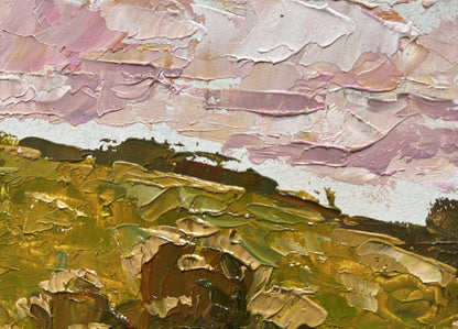 Oil painting A walk along the outskirts of the village by Oleksiy Ivanyuk