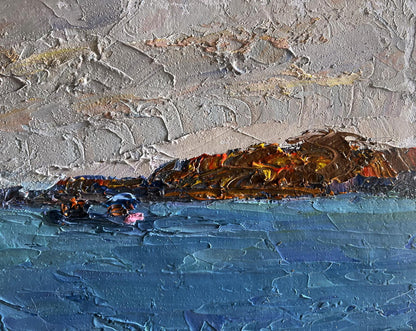 Oil painting Evening after a thunderstorm by Boris Serdyuk serene landscape