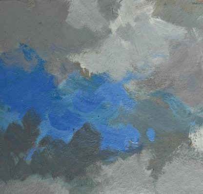 Oil painting Silence before the rain by Yuriy Suprunchuk, cloudy sky