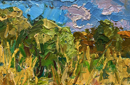 Vibrant impressionist oil painting of boats on shore by Oleksiy Ivanyuk