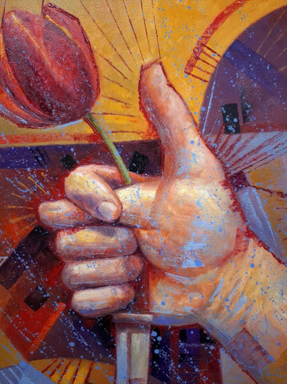 Oil painting Hand variability Sergey Voichenko
