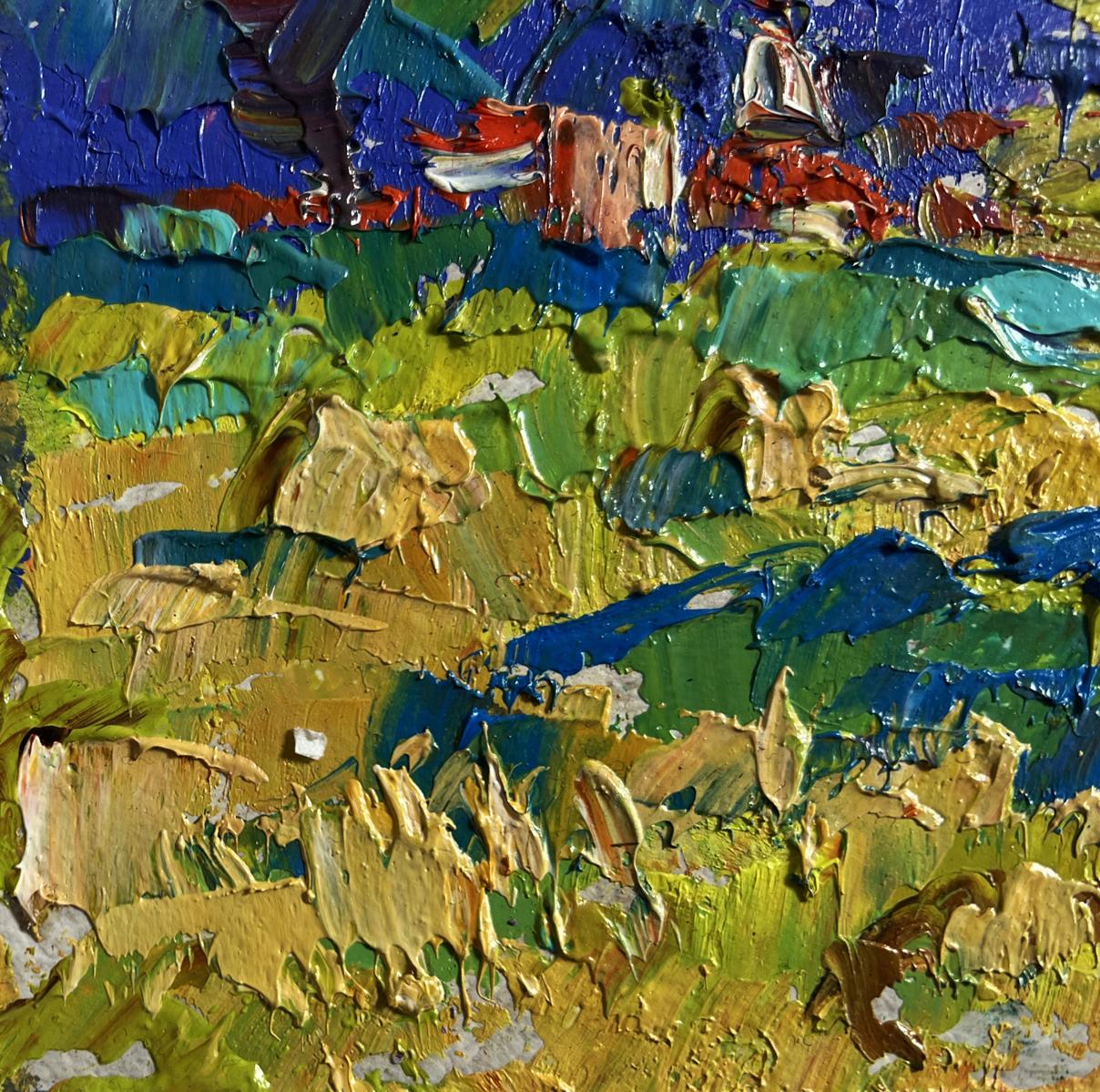 Vibrant impressionist oil painting Fresh summer morning by Oleksiy Ivanyuk