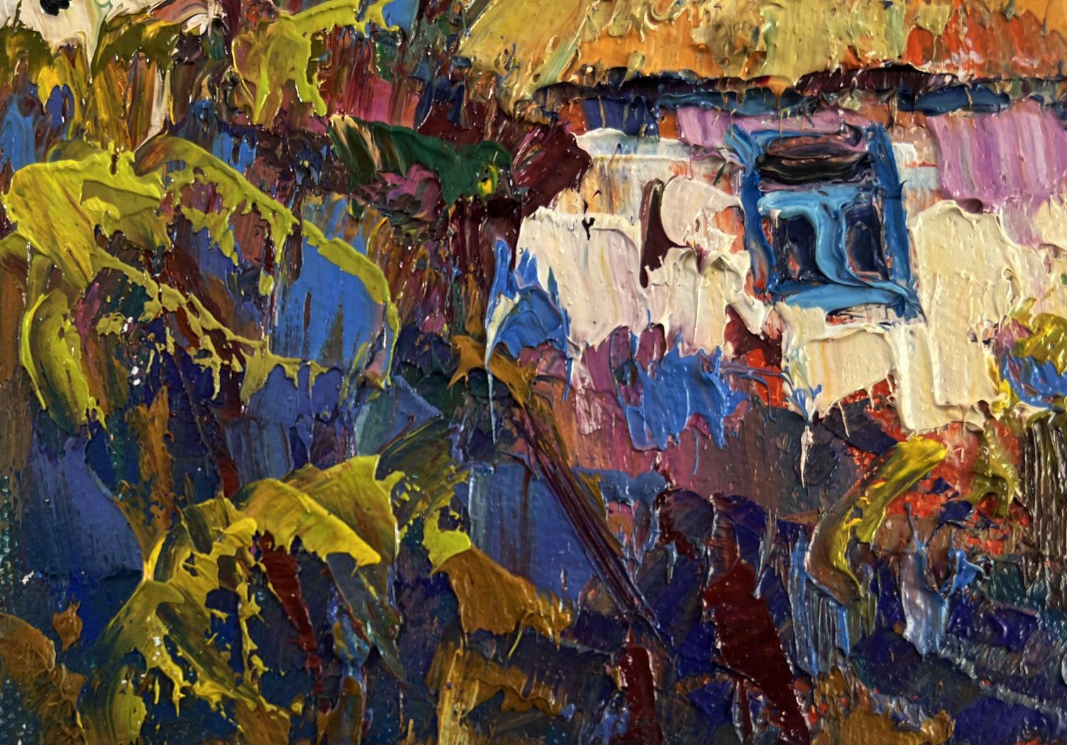 Vibrant Oil painting Hope breaks through the clouds by Oleksiy Ivanyuk