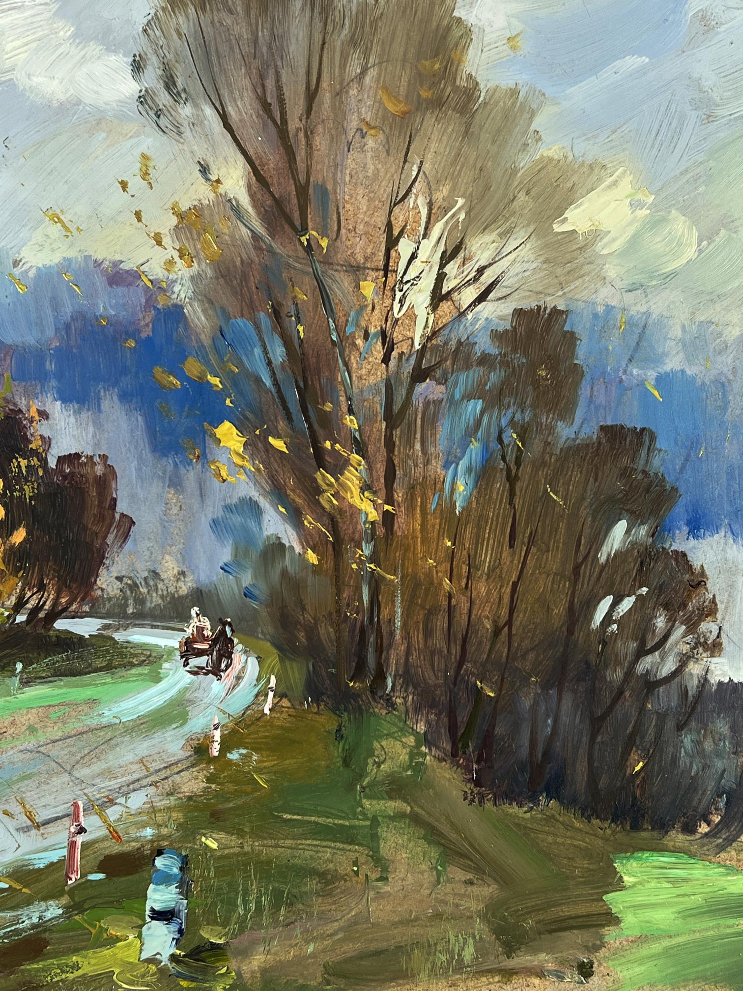 Oil painting Autumn weather in the forest by Yuriy Suprunchuk