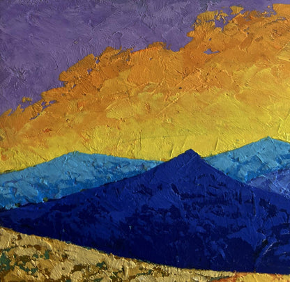 Vibrant Romance in the Mountains oil painting by V. Zadorozhnya