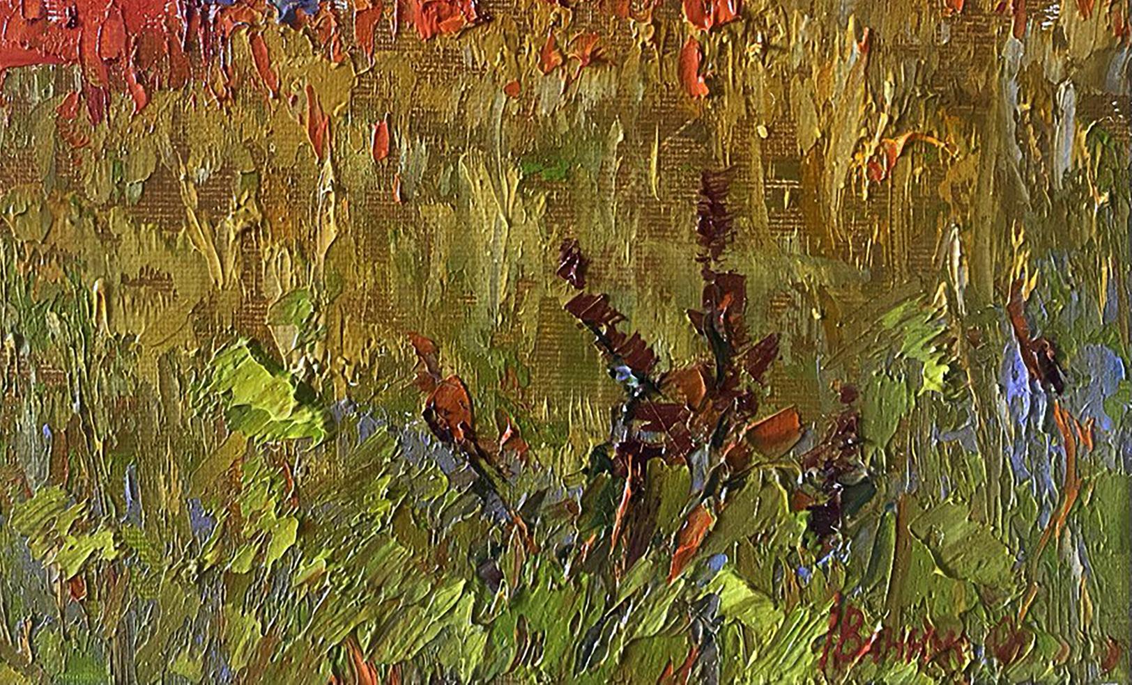 Textured impressionistic oil painting Step to the Horizon by Oleksiy Ivanyuk