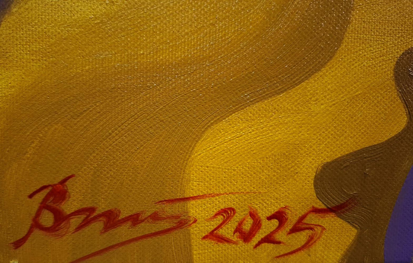 Oil painting Caribbean jazz by Sergiy Voichenko with Boris 2025 signature