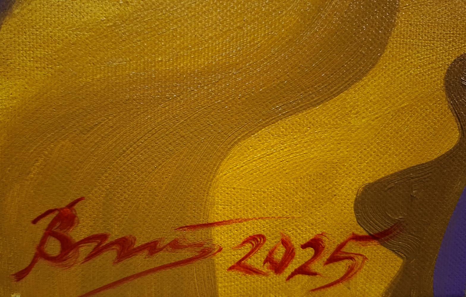 Oil painting Caribbean jazz by Sergiy Voichenko with Boris 2025 signature