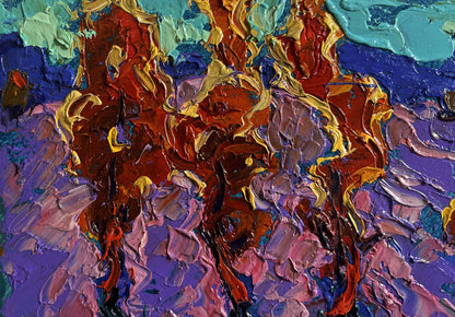 Vibrant Cool Autumn Evening oil painting by Oleksiy Ivanyuk