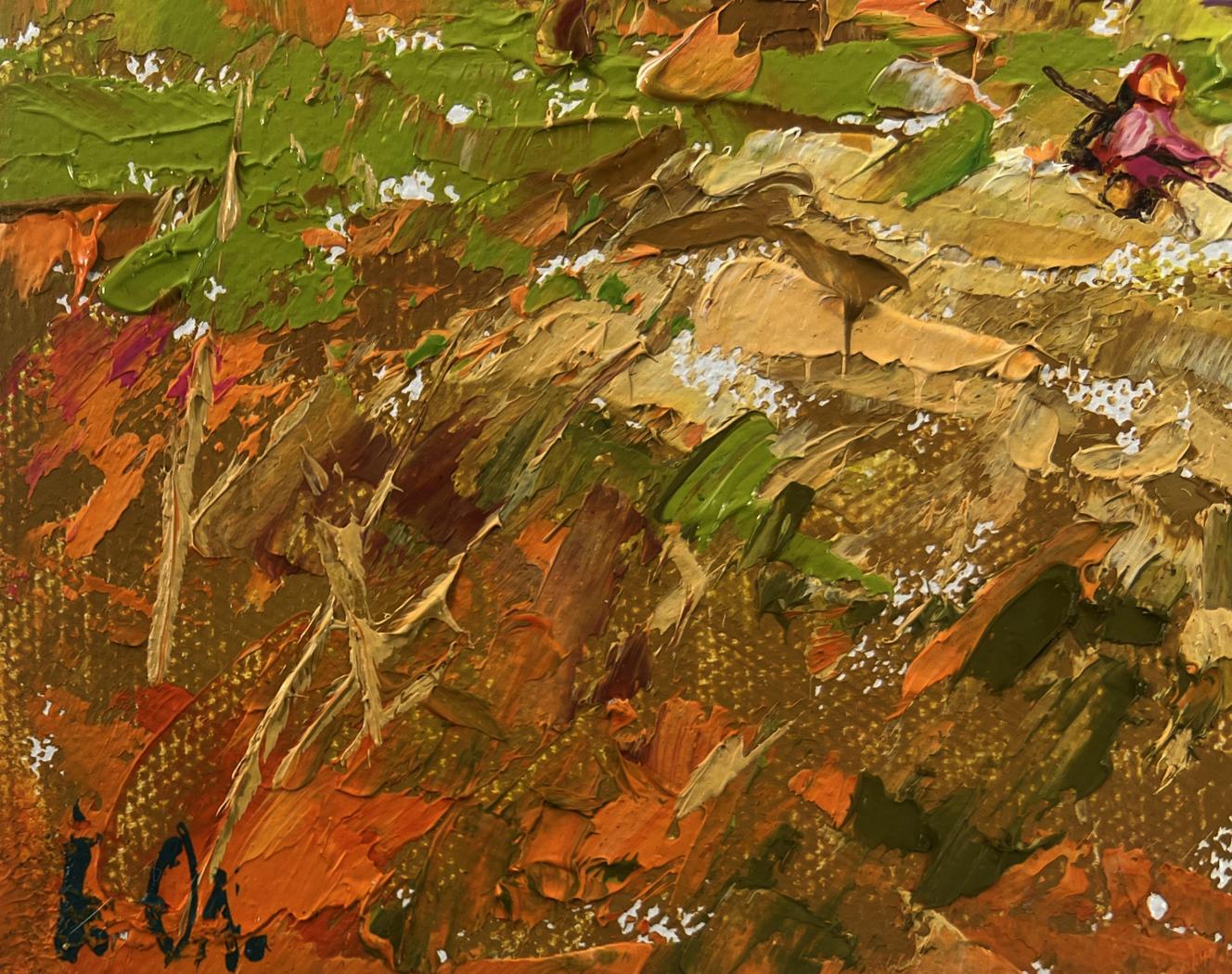 Oil painting Gentle wind over the haystack by Oleksiy Ivanyuk