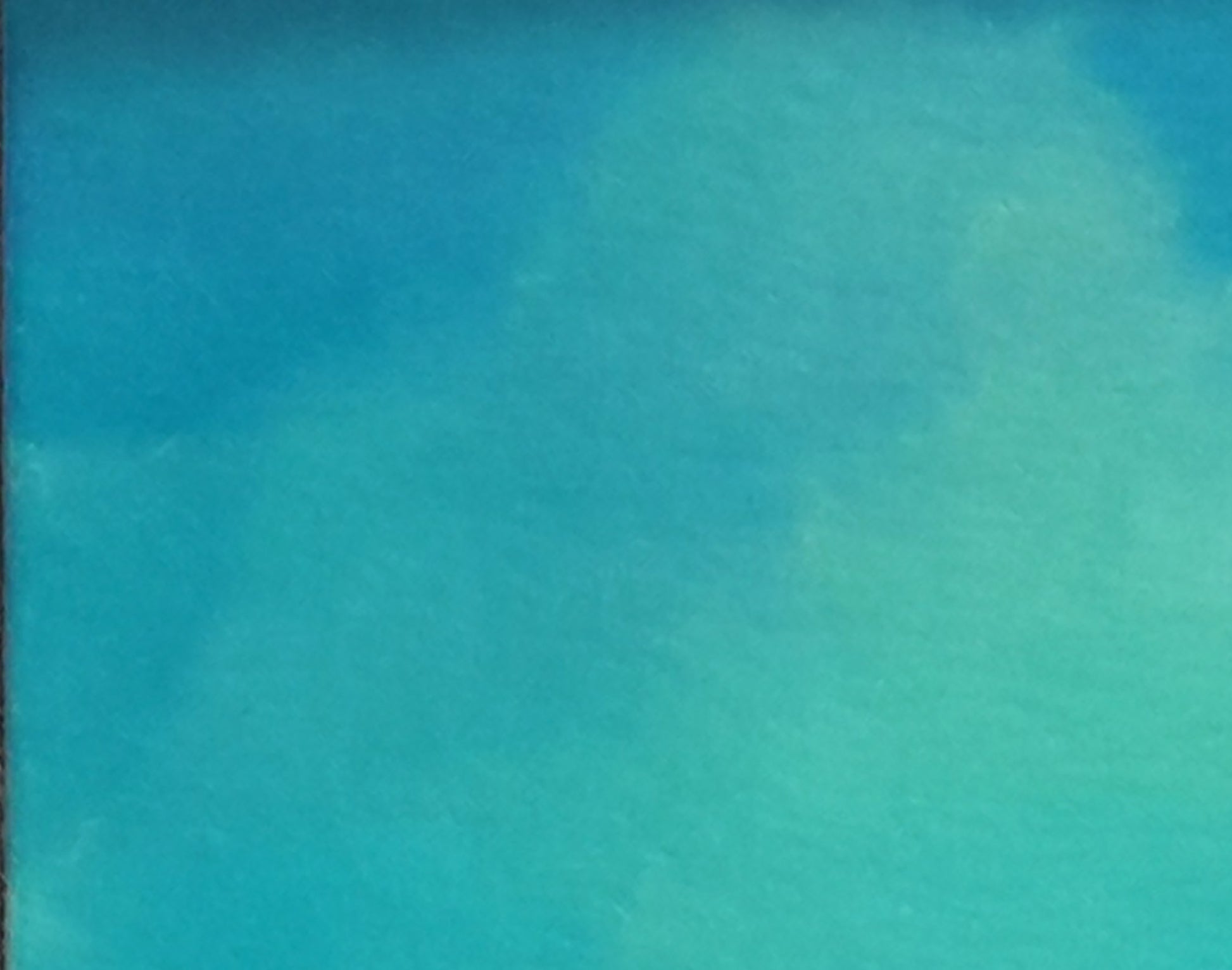 Oil painting Voice of the Ocean by Vasily Korkishko in teal turquoise gradient