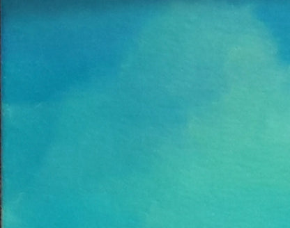 Oil painting Voice of the Ocean by Vasily Korkishko in teal turquoise gradient