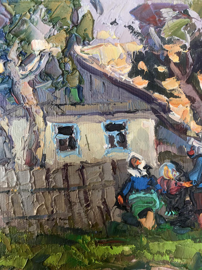 Evening rural landscape