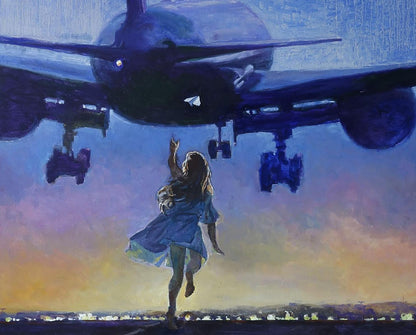 Oil painting Flight to the sky Anatoly Varvarov