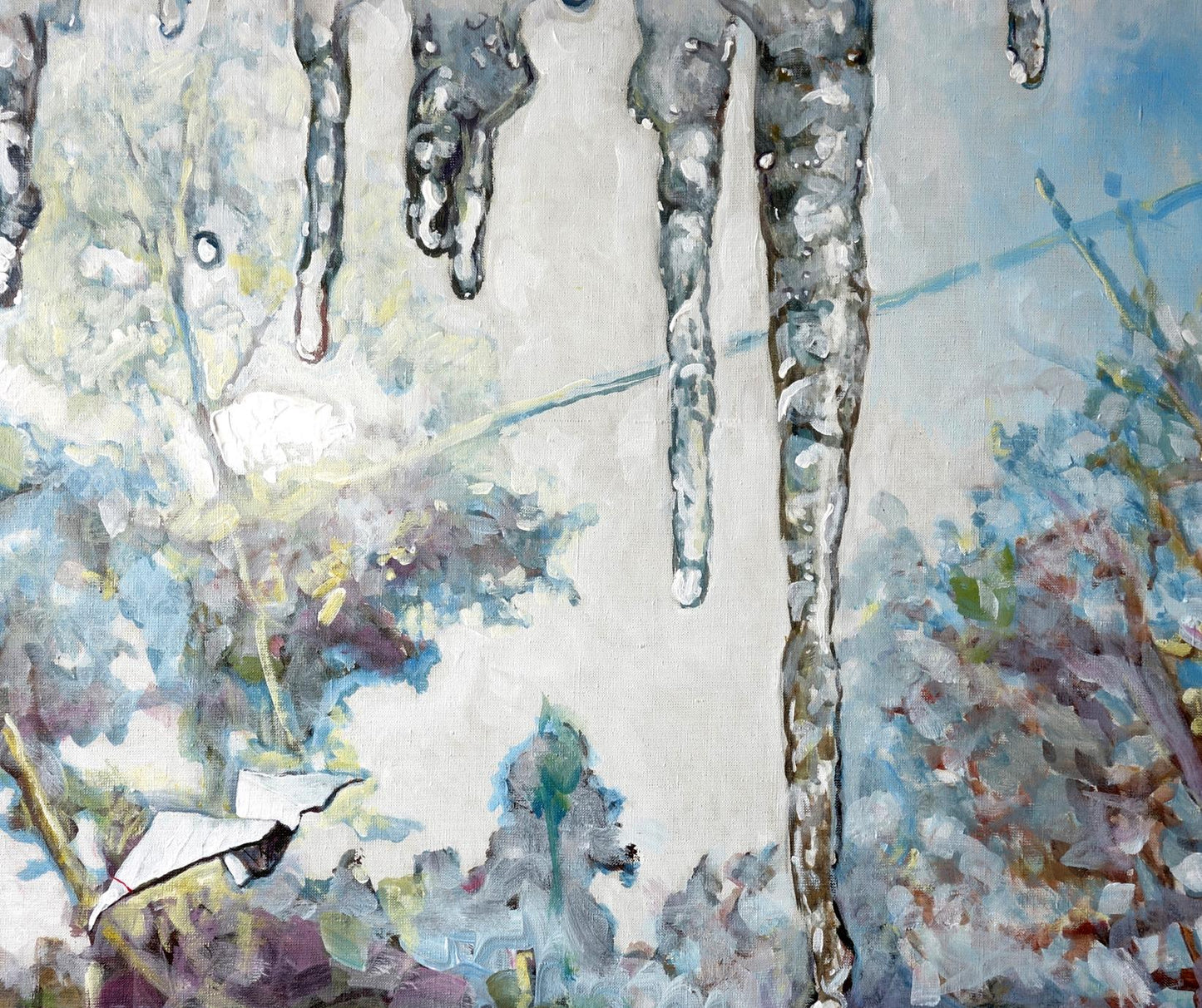 Oil painting Thawed Spring Anatoly Varvarov