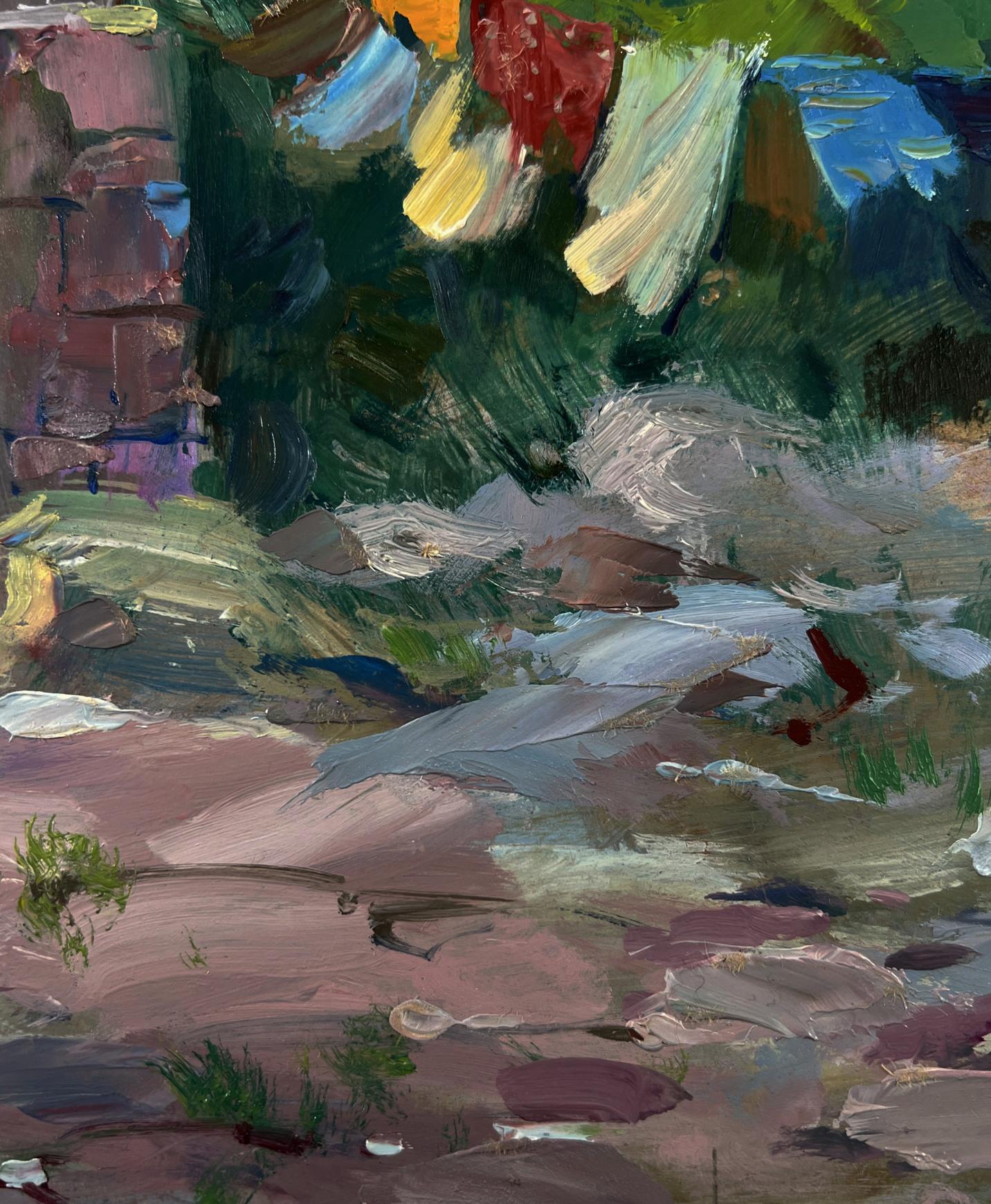 Vibrant impressionist oil painting of everyday home life by Yuriy Suprunchuk
