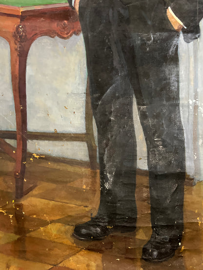 Oil painting Lenin in a Business Suit Petr Bilan