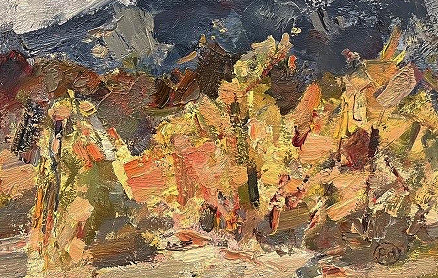 Oil painting expressionism Mountain Nature Landscape Arsen Rustamov Buy 