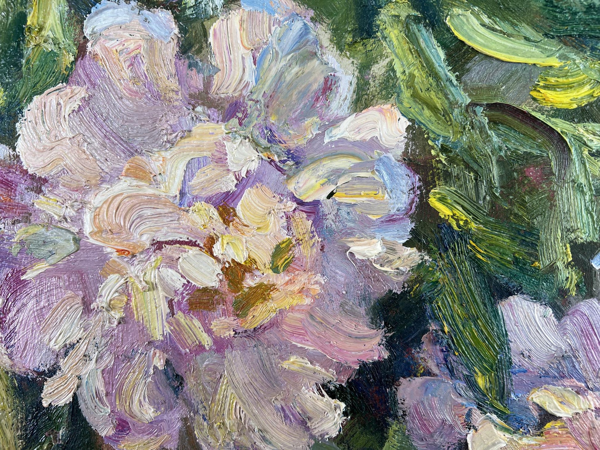 Oil painting Silent Fragrance by Ivan Kovalenko: blooming lavender flower