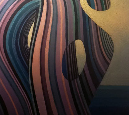 Oil painting Shell by the sea by Alexander Strashevich, abstract swirls