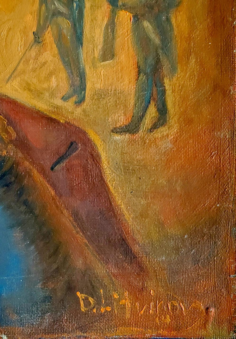 Oil painting Napoleon in other worlds by Daniil Litvinov signed d