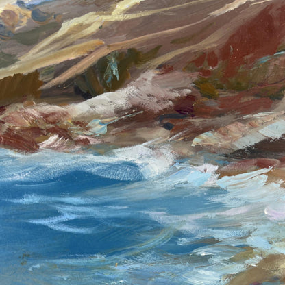 Textured impressionist oil painting Between the sky and the sea by Yuriy Suprunchuk