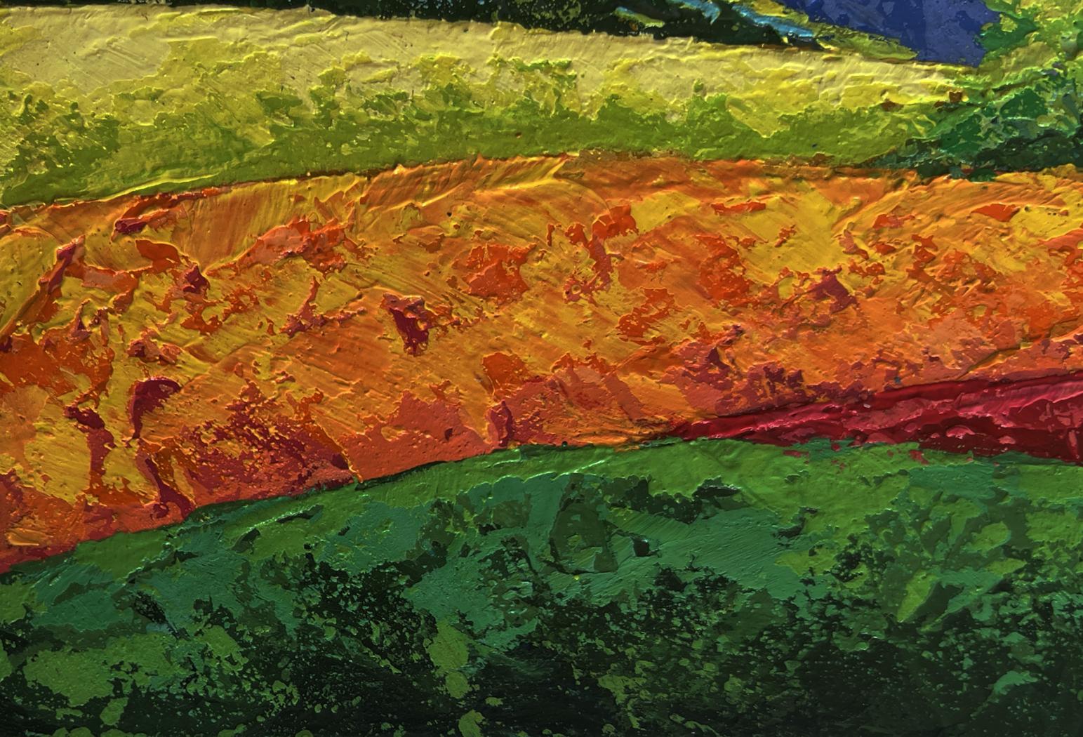 Vibrant impressionist oil painting Harmony of Nature by V. Zadorozhnya