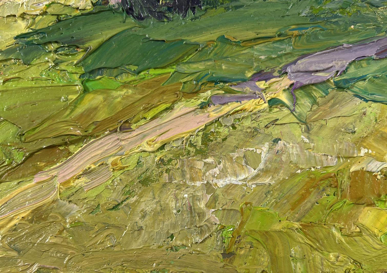 Oil painting In the sunlight by Boris Serdyuk with vibrant impasto strokes