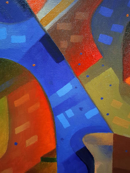 Oil painting Sunset in the Suburbs Sergey Voichenko