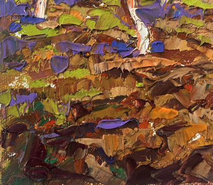 Vibrant impasto oil painting The sky is blue and the spring by Oleksiy Ivanyuk